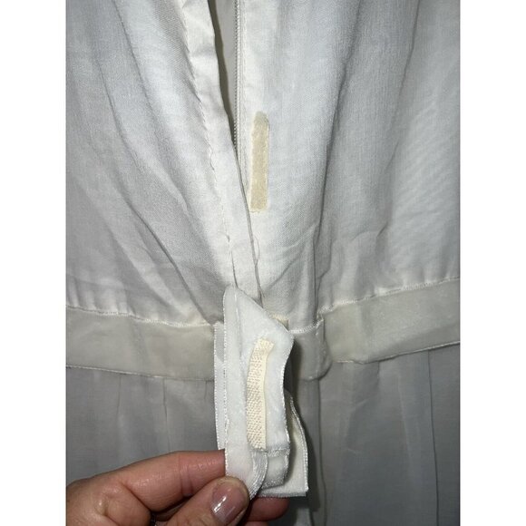 VINTAGE Wedding Dress Prairie Size Small Antique Lace Bridal Ladies Q - Picture 9 of 15